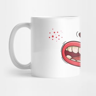 Cartoon Mouth Smile Mug